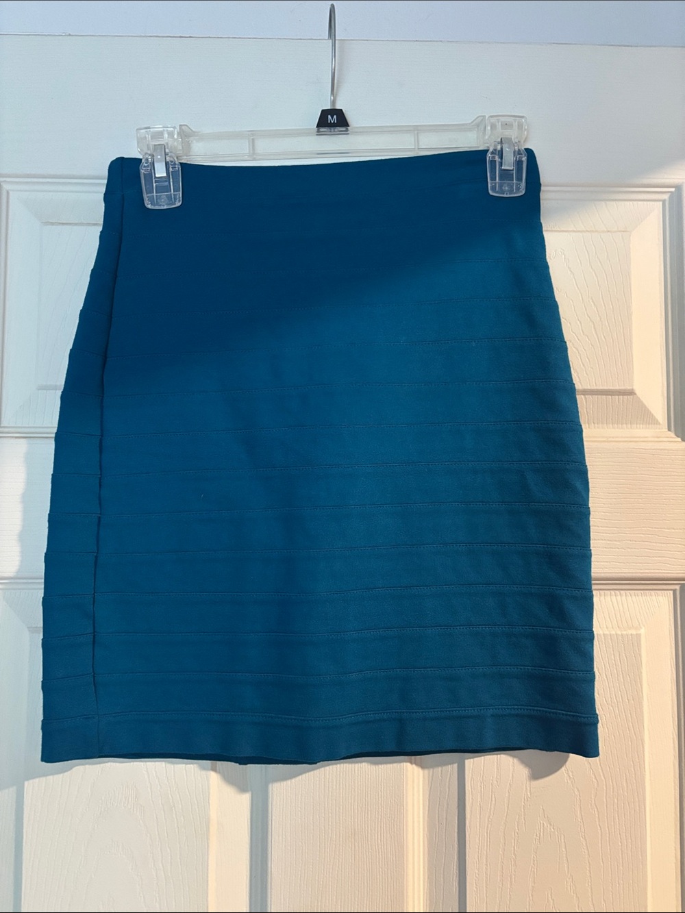 Express Teal Mini Bandage Skirt